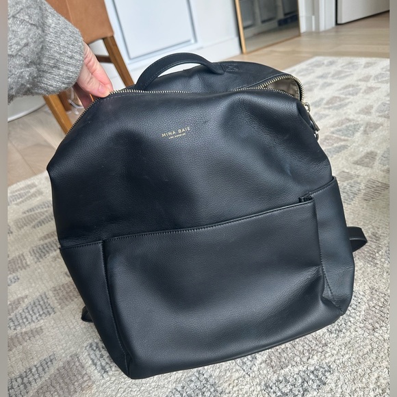 Mina Baie leather backpack or Diaper bag - Picture 1 of 8